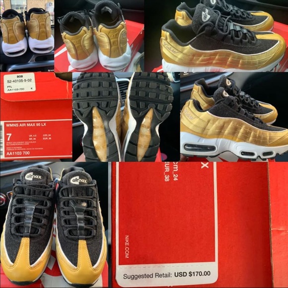 nike air max 95 lx wheat gold nike air max 95 lx wheat gold